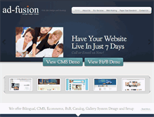 Tablet Screenshot of ad-fusion.com
